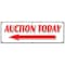 Signmission AUCTION TODAY WITH LEFT ARROW BANNER SIGN antiques jewelry estate B-72 Auction Today Left Arrow - alternate 1